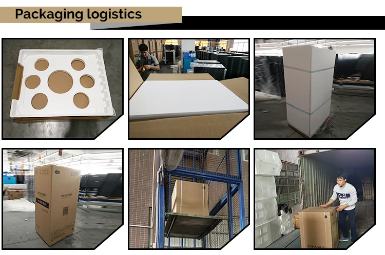 Cigar Humidor Cooler Spanish Cedar Stainless Steel Touch Screen Clear Glass 948 Cigar Capacity LED Lighting Black