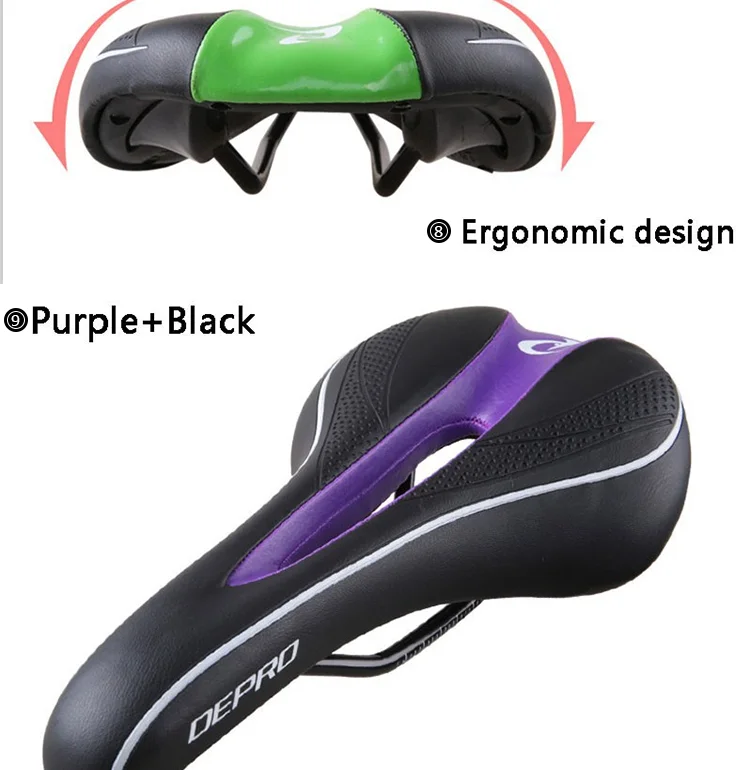 purple bike seat