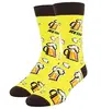 18522 Men's Luxury Combed Cotton Athletic Funny Beer socks