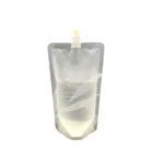 cosmetic package design printed reusable body scrub detergent spout pouch with Lids Caps
