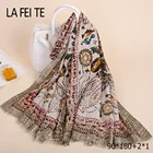 Hot selling printing beautiful pattern polyester muslim scarf hijab