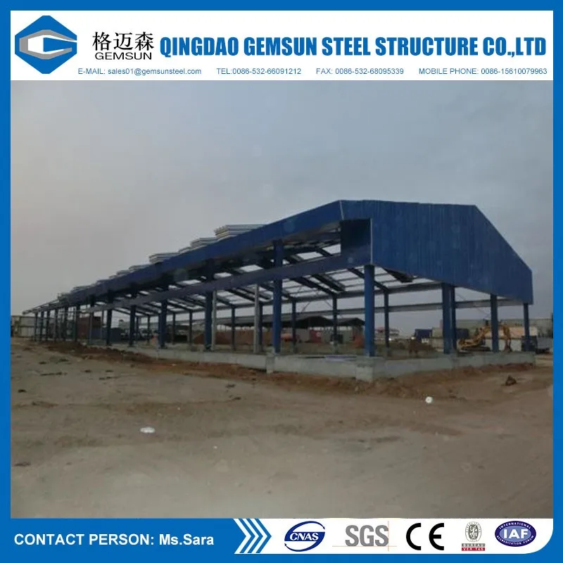 Low Cost Steel Structure / Steel Building for Africa