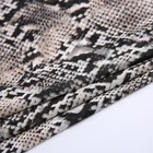 Latest textiles animal snake print chiffon power net mesh fabric georgette