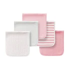 New Baby Burp Bibs Infant Baby Burp Cloths 100% Cotton Three Layers Waterproof Set Curved Absarbent Soft Baby Accessories