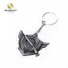 wholesale cheap coin spinning keychain for promotion