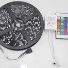 5M RGB 5050 SMD 300 Led Waterproof Light Strip Lamp +44 key IR Controller 12V