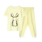 High quality cute rabbit summer casual kids clothing baby clothes