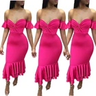 Women's hot style sexy one-shoulder mermaid dress women fashionable dress women formal dress