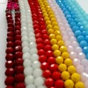 Pujiang green Color Ball Shaped handmade 32 facet glass beads Wholesale