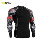 Long sleeve Men lycra rash guard surf shirt