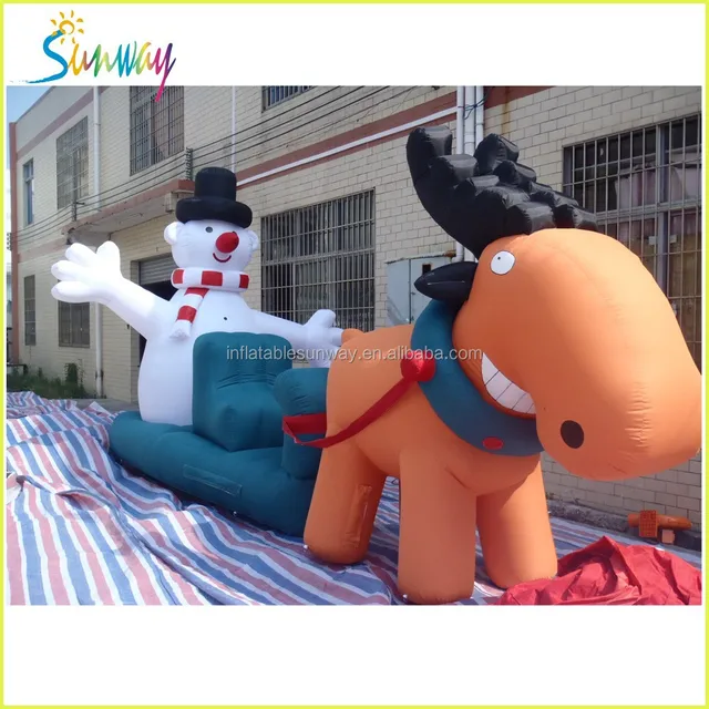 lovely christmas inflatable snowman, christmas present/gift for
