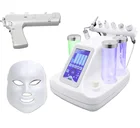 Top quality cheap 7 functional water aqua oxygen facial cooling machine personal salon beauty equipment