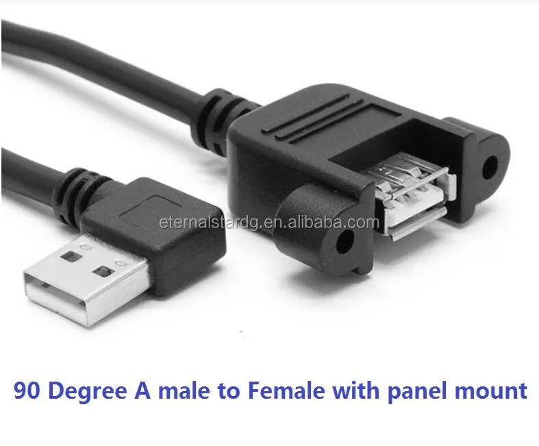 Angle USB 2.0 A Male to A Female with panel mount.jpg