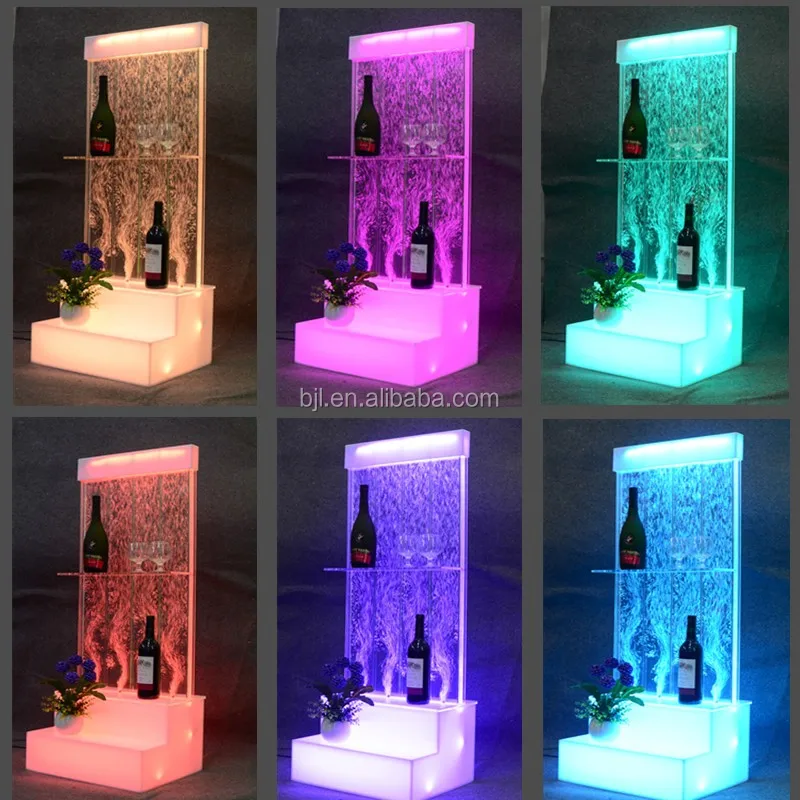 Color Water Bubble Mini Bar Cabinet With Led Light Buy Mini Bar