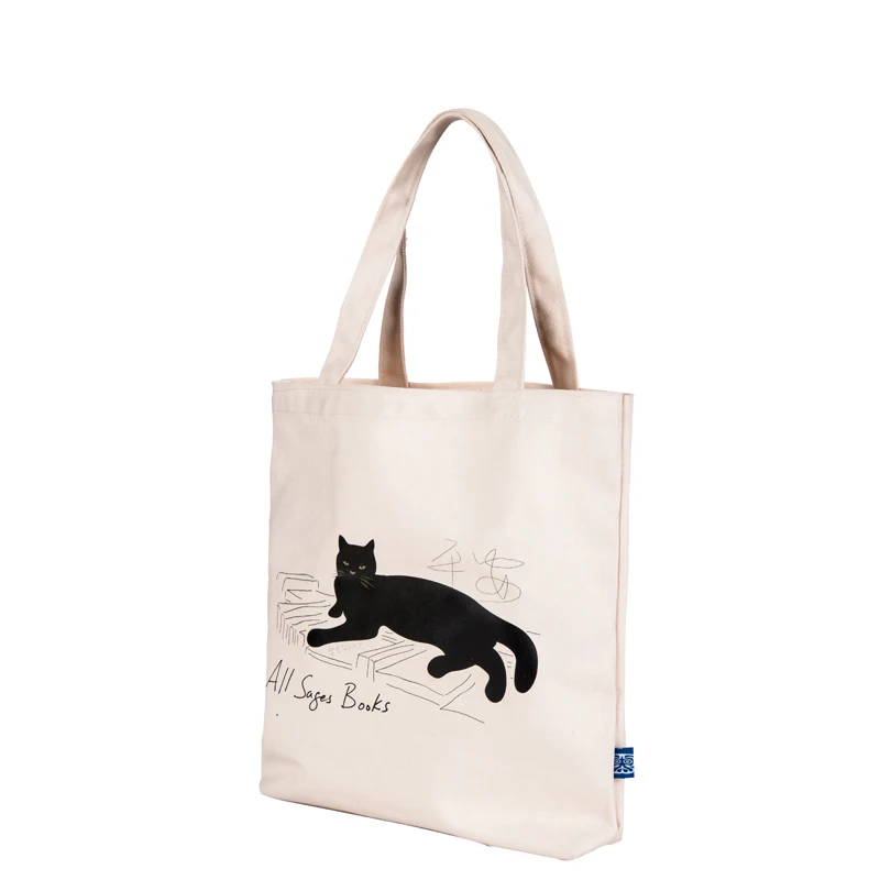 superior custom printed promotional cotton canvas sling tote bag
