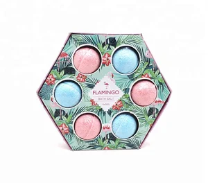 artworks paper boxed salt balls spa name bath bomb gift set