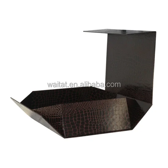 2016 big square brown foldable cardboard gift box