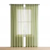 New Model Fire Retardant Turkish Hospital Green Voile Sheer Curtains and Rugs for Living Room Luxury Set