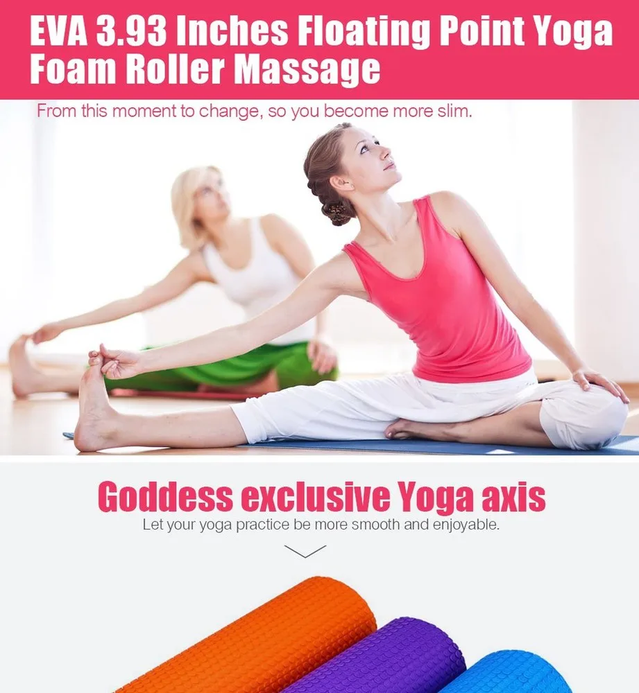 EVA Yoga Massage Roller High Density EVA Yoga Foam Roller Eercise 12 *4"