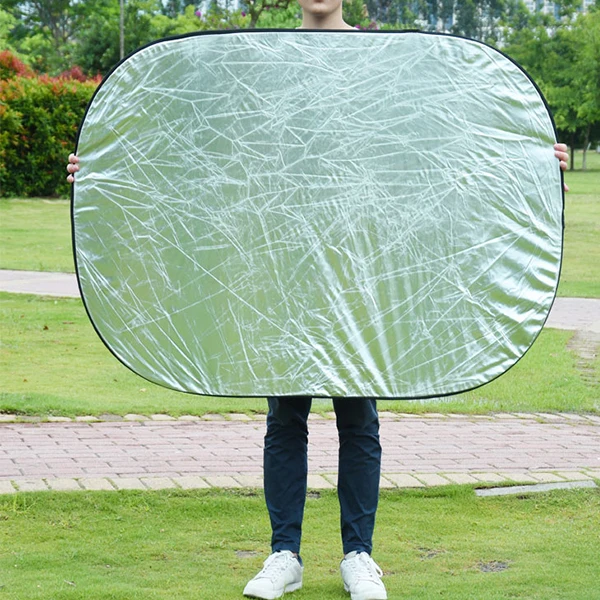 60X90cm 2 in 1 Light Mulit Collapsible Disc Photography Reflector Photo Studio Accessories for flash light SilverGold (8).jpg