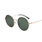 MS009 hippie big clear male green vintage oval circle glasses with logo