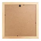 Natural Wood Square Collage Photo Frame 12x12 inch - Made to Display Four (4) 4x6 inch Pictures with Mat
