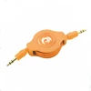 80cm/1.5m Retractable Aux Cables Gold plating Car and Home Audio System 3.5mm Audio Cable