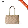 Metal Chain Women Leather Handbag Quilted Tote Bags Wholesale