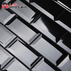 2018 di Alta qualità USA Stile Ceramica Nera Subway Piastrelle per Cucina e bagno Backsplash