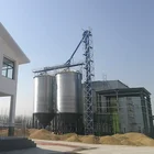 Farm used corrugated steel grain harvestore storage silos for sale