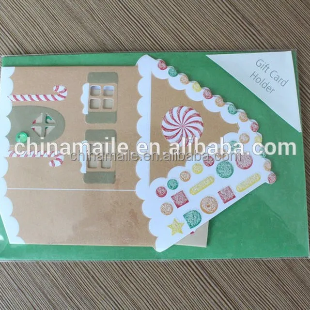 custom diy product greeting card for kids/gift card holder