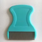 PP handle with small smooth stainless steel head massage anti lice comb