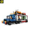 funny new design bricks city trailer no.D 7 building blocks