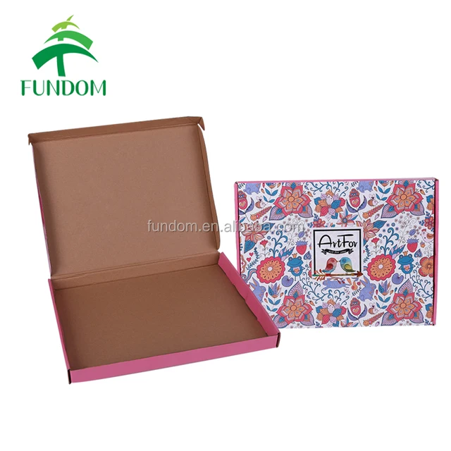 color printing flower corrugated paper  gift box