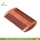 High quality green and red sandalwood stretch hair comb