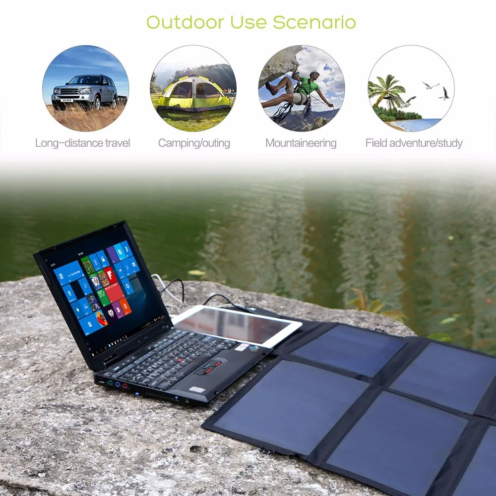 High Quality Sunpower 40w Foldable Solar Panel For Laptop And Phone High Quality Sunpower 40w Foldable Solar Panel For Laptop And Phone