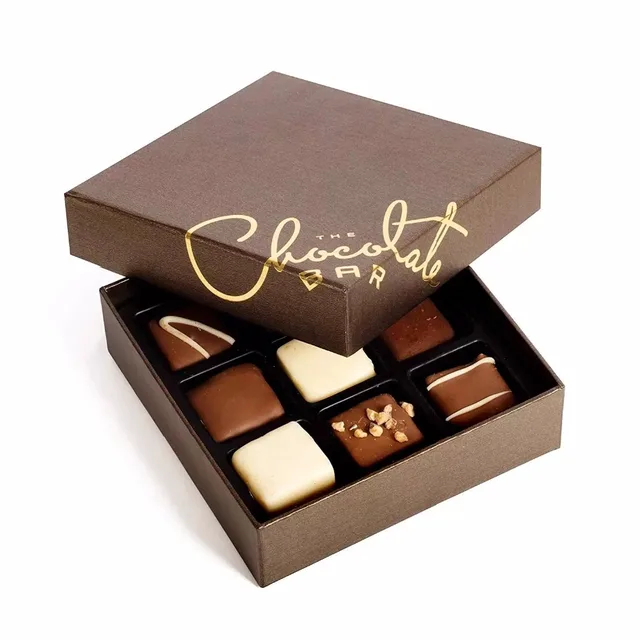 custom logo luxury hard fancy paper packaging chocolate gift box