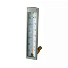 Hot water glass thermometer, Economic plastic case v-line glass thermometer