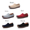 loafer shoes women flat suede leather upper China shoes new models gommino for ladies