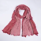 Wholesale cotton linen stripes shawl scarf women hijab