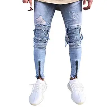 mens distressed jeans slim fit