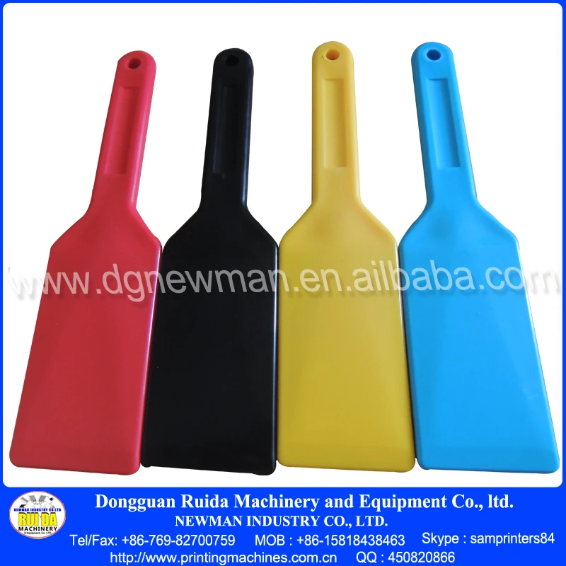 4 color plastic spatulas new ink scoop screen printing shovel, View 4