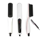 Electric Beard Hair Straightener Brush Comb Hot Tools Hair Flat Curling Iron