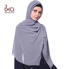 Dubai Hijab Muslim Fashion Bubble Chiffon Crepe Scarf For Muslim