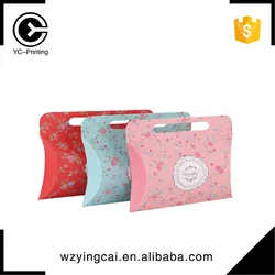 gift packaging transparent printed colorful hanger pillow case