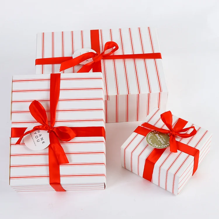 custom gift box with ribbon closure eyelash paper