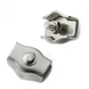 Plastic coated steel cable holder catalog with hardware sizes and clamp chart