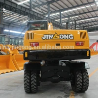 china new hydraulic excavator 9 ton JGM909L wheel excavator for sale