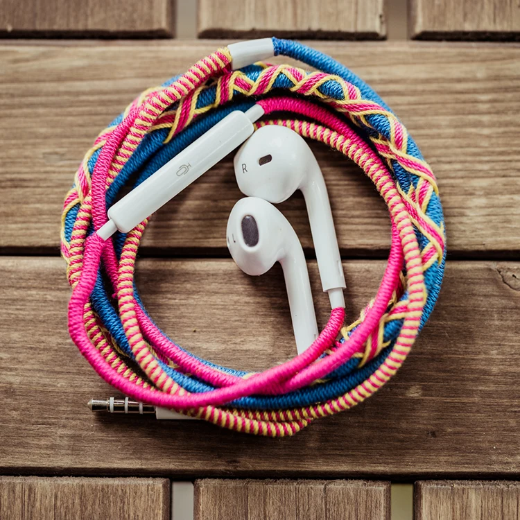 Waterproof Earphones With Handmade Braid Wired Rope Protector - ANKUX.COM