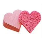 Pink Round Skin care facial cleansing sponge,Cosmetic facial cellulose sponge